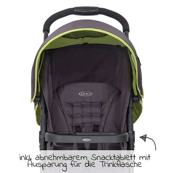 Graco Buggy / Sportwagen Mirage inkl. Snacktablett und Regenschutz - Grey Zest