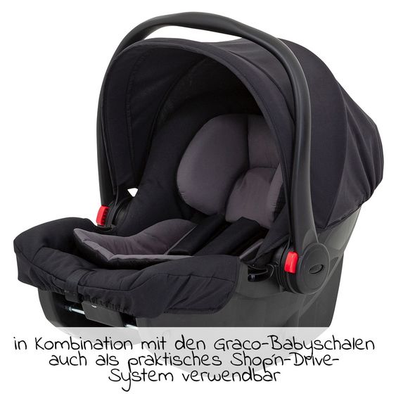 Graco Buggy / Sportwagen Mirage inkl. Snacktablett und Regenschutz - Shadow