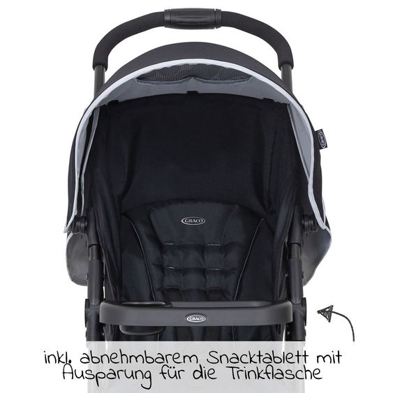Graco Buggy / Sportwagen Mirage inkl. Snacktablett und Regenschutz - Shadow