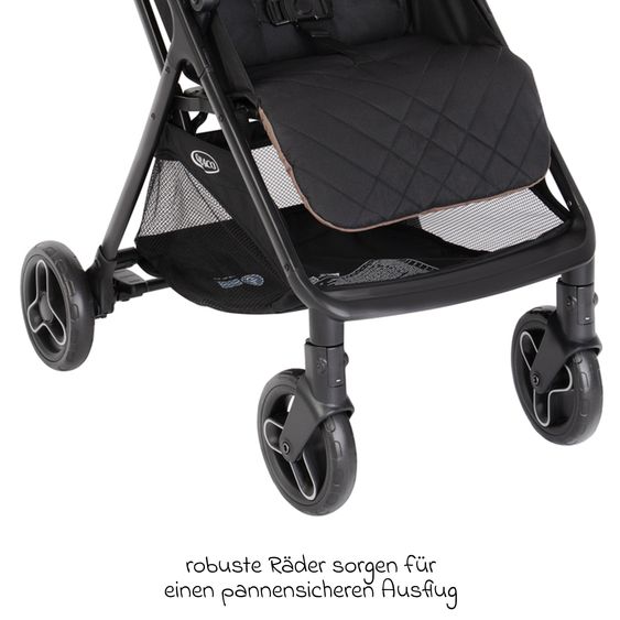 Graco Buggy- & Sportwagen Myavo bis 22 kg belastbar nur 5,8 kg leicht mit Liegefunktion & Regenschutz - Fossil
