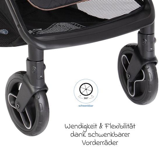 Graco Buggy- & Sportwagen Myavo bis 22 kg belastbar nur 5,8 kg leicht mit Liegefunktion & Regenschutz - Fossil