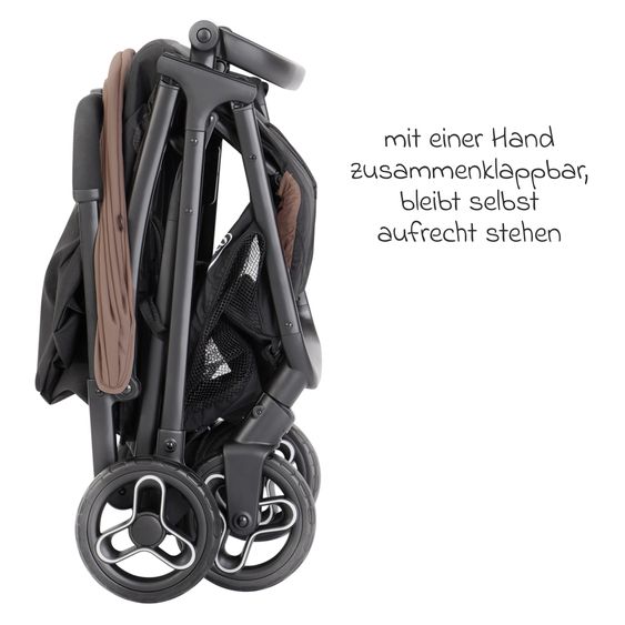 Graco Buggy- & Sportwagen Myavo bis 22 kg belastbar nur 5,8 kg leicht mit Liegefunktion & Regenschutz - Fossil
