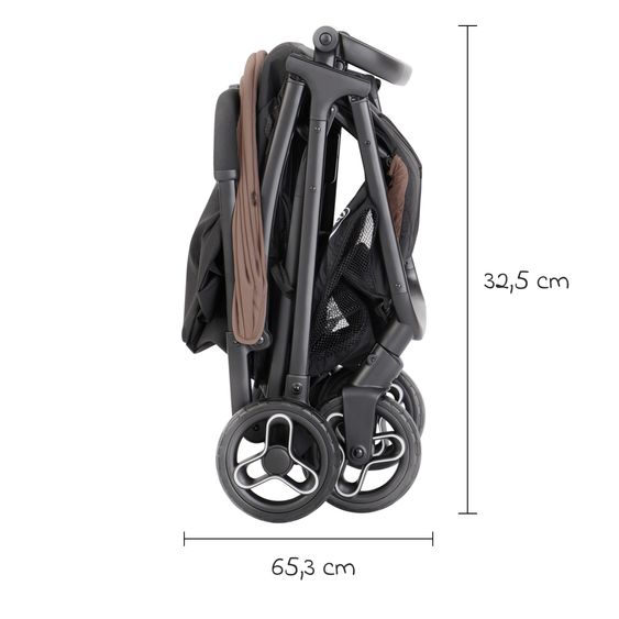 Graco Buggy- & Sportwagen Myavo bis 22 kg belastbar nur 5,8 kg leicht mit Liegefunktion & Regenschutz - Fossil