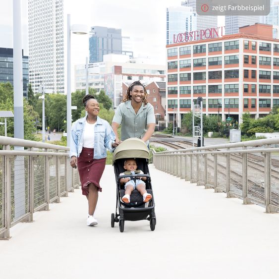 Graco Buggy- & Sportwagen Myavo bis 22 kg belastbar nur 5,8 kg leicht mit Liegefunktion & Regenschutz - Fossil