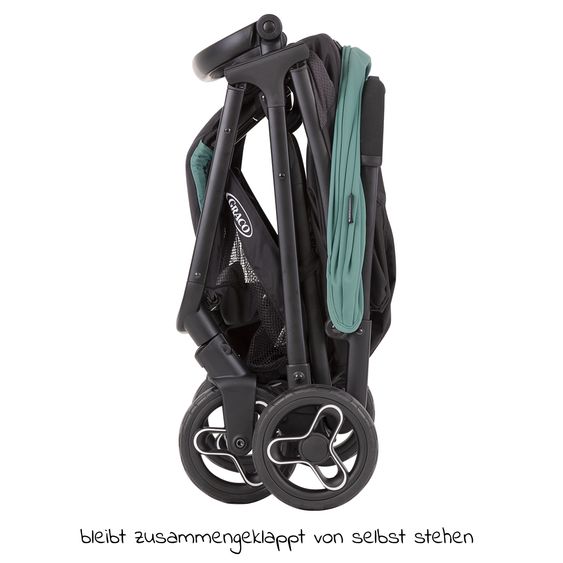 Graco Buggy & Sportwagen Myavo bis 22 kg belastbar nur 5,8 kg leicht mit Liegefunktion & Regenschutz - Mint