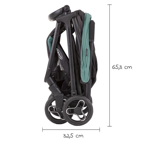 Graco Buggy & Sportwagen Myavo bis 22 kg belastbar nur 5,8 kg leicht mit Liegefunktion & Regenschutz - Mint