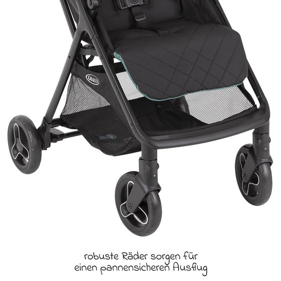 Graco Buggy- & Sportwagen Myavo bis 22 kg belastbar nur 5,8 kg leicht mit Liegefunktion & Regenschutz - Mint