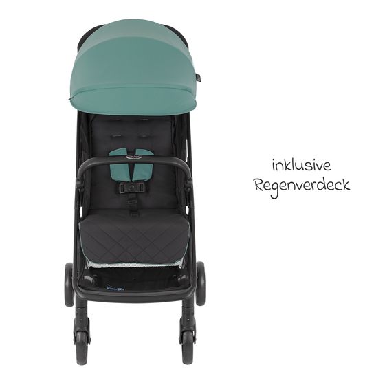 Graco Buggy- & Sportwagen Myavo bis 22 kg belastbar nur 5,8 kg leicht mit Liegefunktion & Regenschutz - Mint