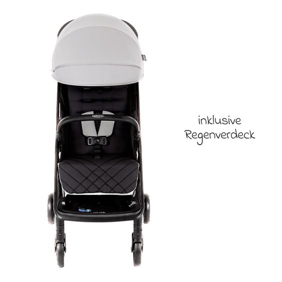 Graco Buggy & pushchair Myavo up to 22 kg load capacity only 5.8 kg light with reclining function & rain cover - Steeple Gray