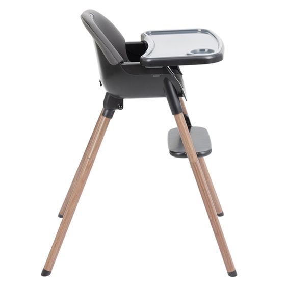 Graco Hochstuhl & Baby-Stuhl Presti ab 6 Monate nutzbar bis 27,3 kg nur 4,8 kg leicht, faltbar mit Ess-Tablett - Charcoal