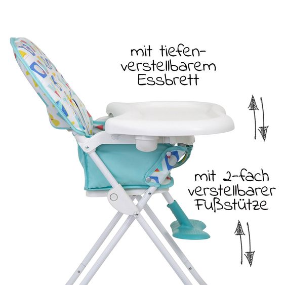 Graco Hochstuhl Snack n Stow - Block Alphabet