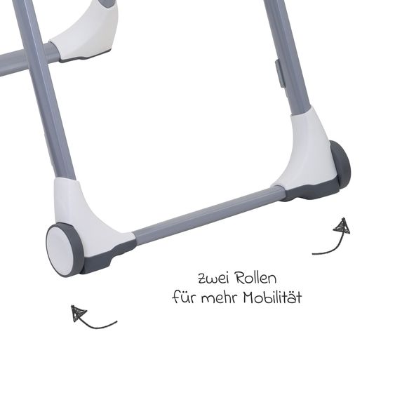 Graco Hochstuhl Swift Fold mitwachsend von 6 Monate - 3 Jahre inkl. abnehmbarem Tablett - Rubix