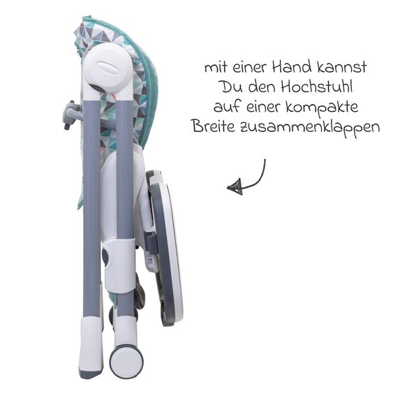 Graco Hochstuhl Swift Fold mitwachsend von 6 Monate - 3 Jahre inkl. abnehmbarem Tablett - Rubix