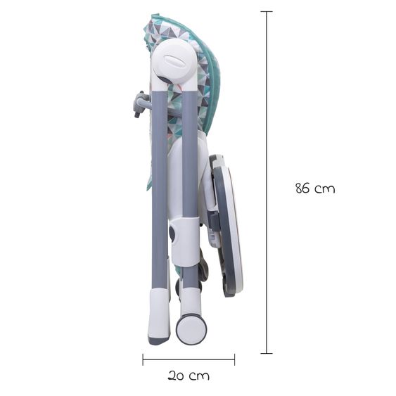 Graco Hochstuhl Swift Fold mitwachsend von 6 Monate - 3 Jahre inkl. abnehmbarem Tablett - Rubix