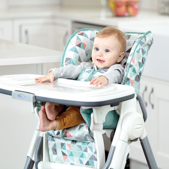 Graco Hochstuhl Swift Fold mitwachsend von 6 Monate - 3 Jahre inkl. abnehmbarem Tablett - Rubix
