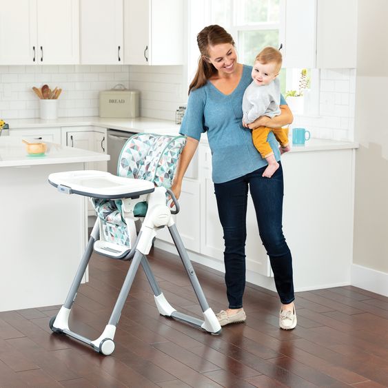 Graco Hochstuhl Swift Fold mitwachsend von 6 Monate - 3 Jahre inkl. abnehmbarem Tablett - Rubix