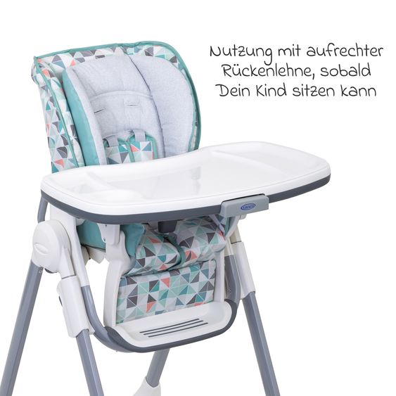 Graco Hochstuhl Swift Fold mitwachsend von 6 Monate - 3 Jahre inkl. abnehmbarem Tablett - Rubix