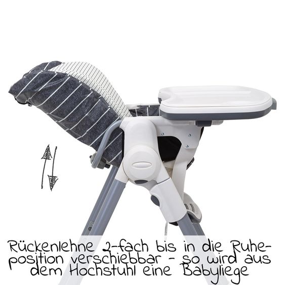 Graco Hochstuhl und Babyliege Swift Fold ab Geburt nutzbar - Suits Me