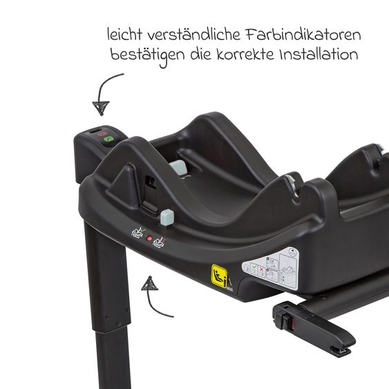 Graco Base Isofix Base Isofamily i-Size per SnugEssentials i-Size - Nero