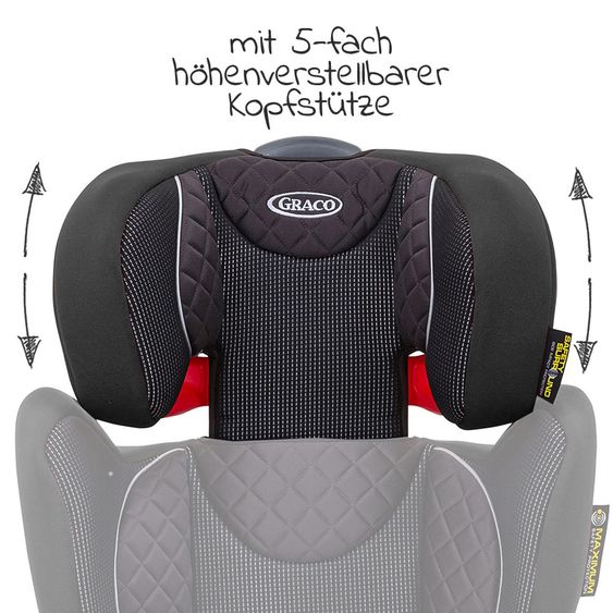 Graco Kindersitz Affix - Gruppe 2/3 - ab 4 Jahre - 12 Jahre - (15-36 kg) - Stargazer