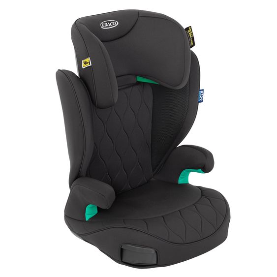 Graco Kindersitz Affix i-Size R129 ab 3 Jahre - 12 Jahre (100 cm - 150 cm) nur 4,2 kg schwer mit Isofix & Getränkehalter - Midnight