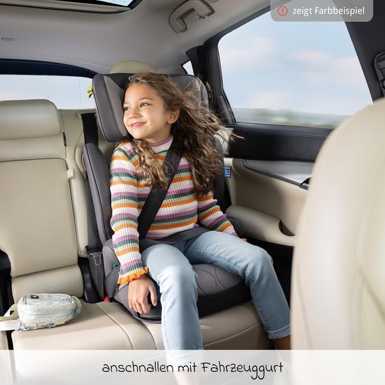 Graco Kindersitz Affix i-Size R129 ab 3 Jahre - 12 Jahre (100 cm - 150 cm) nur 4,2 kg schwer mit Isofix & Getränkehalter - Midnight