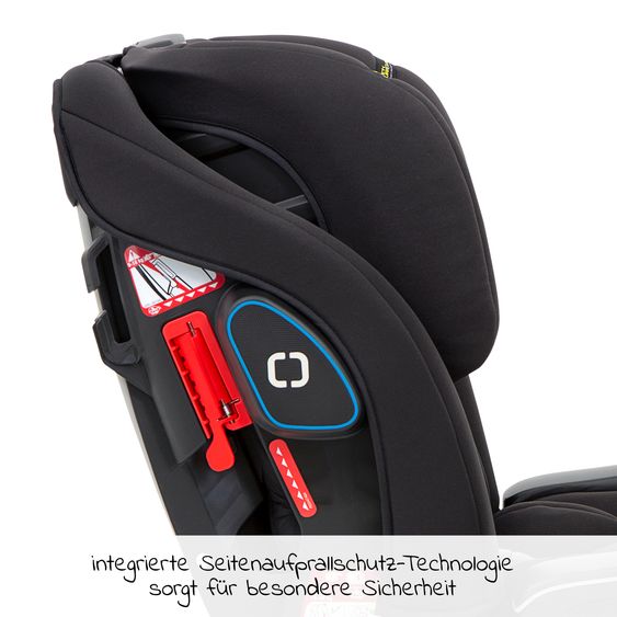 Graco Kindersitz Avolve Gruppe 1/2/3 - ab 9 Monate - 12 Jahre (9-36kg) inkl. Sitzverkleinerer, Becherhalter - Black