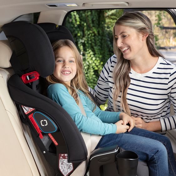 Graco Kindersitz Avolve Gruppe 1/2/3 - ab 9 Monate - 12 Jahre (9-36kg) inkl. Sitzverkleinerer, Becherhalter - Black