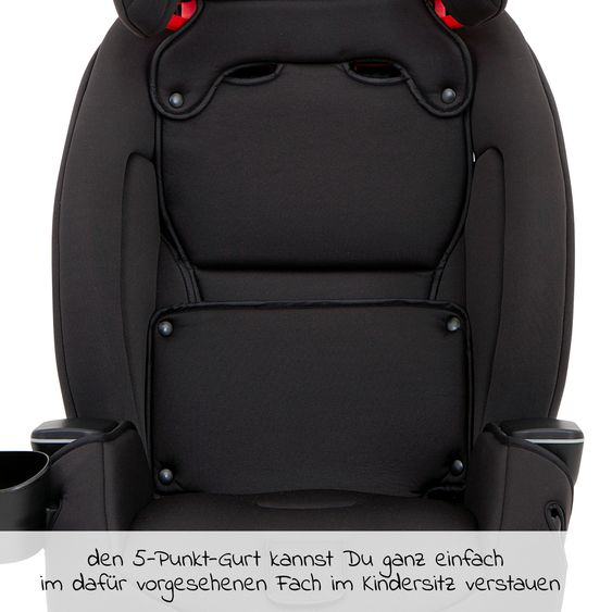 Graco Kindersitz Avolve Gruppe 1/2/3 - ab 9 Monate - 12 Jahre (9-36kg) inkl. Sitzverkleinerer, Becherhalter - Black