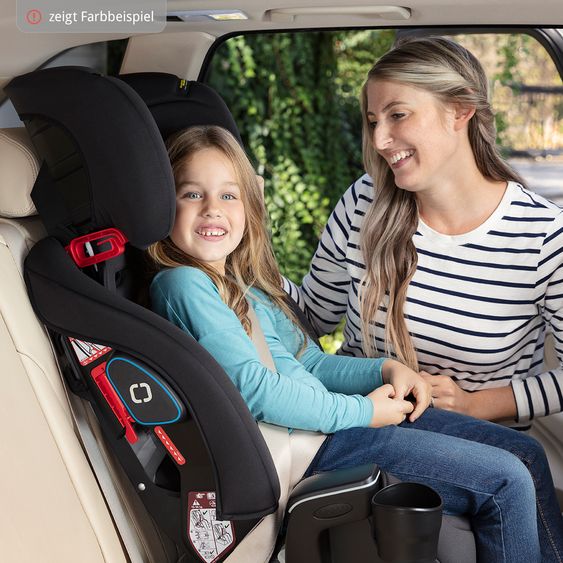 Graco Kindersitz Avolve Gruppe 1/2/3 - ab 9 Monate - 12 Jahre (9-36kg) inkl. Sitzverkleinerer, Becherhalter - Charcoal