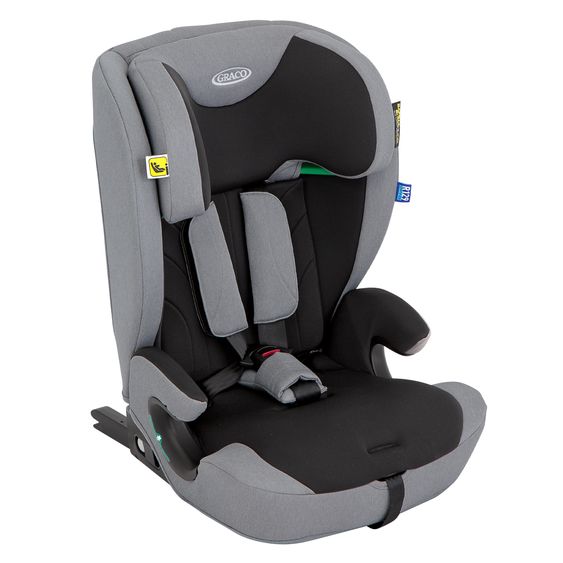 Graco Seggiolino auto Energi i-Size R129 da 15 mesi a 12 anni (76 cm - 150 cm) con Isofix e Top Tether - Meteor