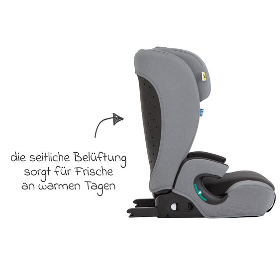 Graco Seggiolino auto Energi i-Size R129 da 15 mesi a 12 anni (76 cm - 150 cm) con Isofix e Top Tether - Meteor