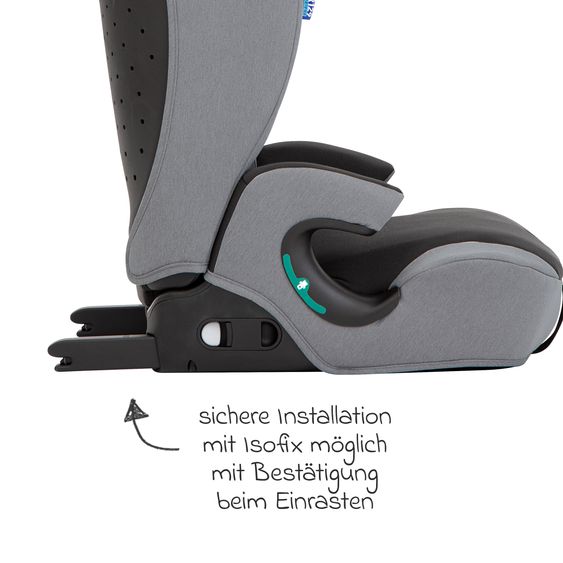 Graco Seggiolino auto Energi i-Size R129 da 15 mesi a 12 anni (76 cm - 150 cm) con Isofix e Top Tether - Meteor