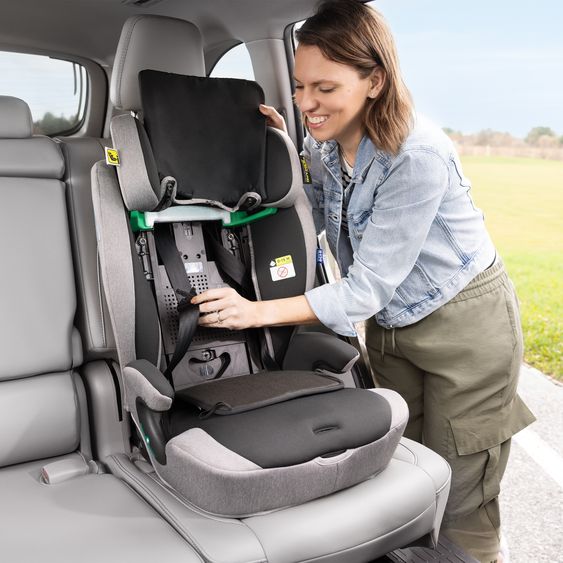 Graco Seggiolino auto Energi i-Size R129 da 15 mesi a 12 anni (76 cm - 150 cm) con Isofix e Top Tether - Meteor