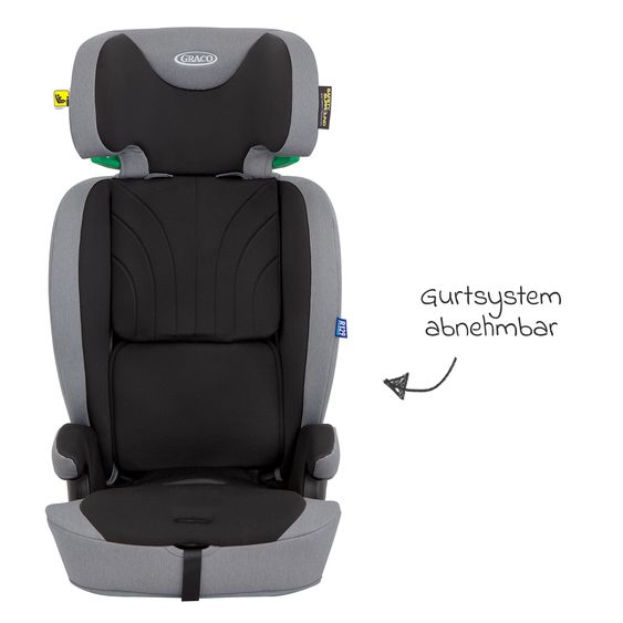 Graco Seggiolino auto Energi i-Size R129 da 15 mesi a 12 anni (76 cm - 150 cm) con Isofix e Top Tether - Meteor