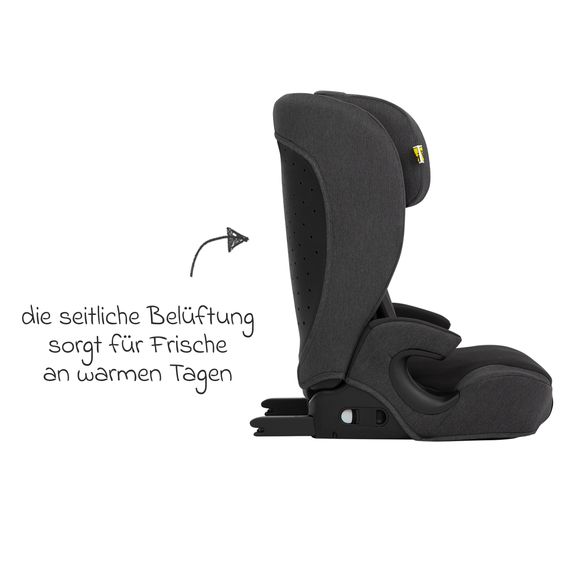 Graco Seggiolino auto Energi i-Size R129 da 15 mesi a 12 anni (76 cm - 150 cm) con Isofix e Top Tether - Midnight