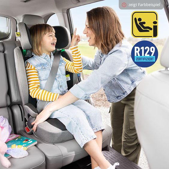 Graco Seggiolino auto Energi i-Size R129 da 15 mesi a 12 anni (76 cm - 150 cm) con Isofix e Top Tether - Midnight