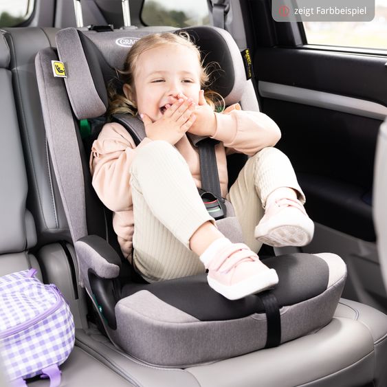 Graco Seggiolino auto Energi i-Size R129 da 15 mesi a 12 anni (76 cm - 150 cm) con Isofix e Top Tether - Midnight
