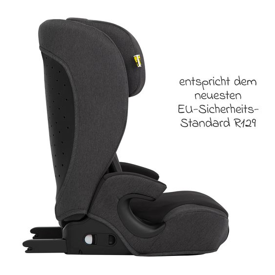 Graco Seggiolino auto Energi i-Size R129 da 15 mesi a 12 anni (76 cm - 150 cm) con Isofix e Top Tether - Midnight
