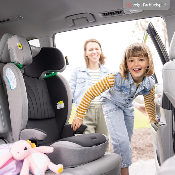 Graco Seggiolino auto Energi i-Size R129 da 15 mesi a 12 anni (76 cm - 150 cm) con Isofix e Top Tether - Midnight