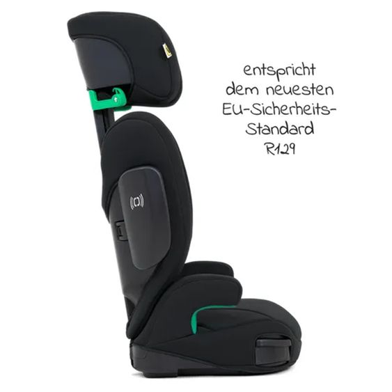Graco Kindersitz Eversure i-Size ab 3 Jahre - 12 Jahre (100 cm - 150 cm) inkl. 2 Getränkehalter - Black