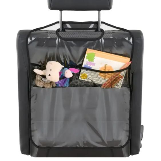 Graco Kindersitz Eversure i-Size ab 3 Jahre - 12 Jahre (100 cm - 150 cm) inkl. 2 Getränkehalter + GRATIS Autositz-Schutzunterlage + Rückenlehnen-Schutz - Iron