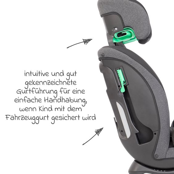 Graco Kindersitz FlexiGrow R129 ab 15 Monate - 12 Jahre (76 cm - 145 cm) - Heather