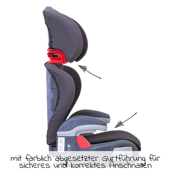 Graco Kindersitz Junior Maxi - Gruppe 2/3 - ab 4 Jahre - 12 Jahre - (15-36 kg) - Black