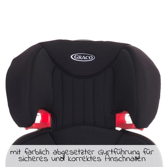 Graco Kindersitz Logico L - Gruppe 2/3 - ab 4 Jahre - 12 Jahre - (15-36 kg) - Midnight Black