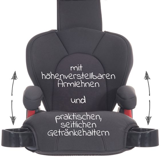 Graco Kindersitz Logico L - Gruppe 2/3 - ab 4 Jahre - 12 Jahre - (15-36 kg) - Midnight Grey
