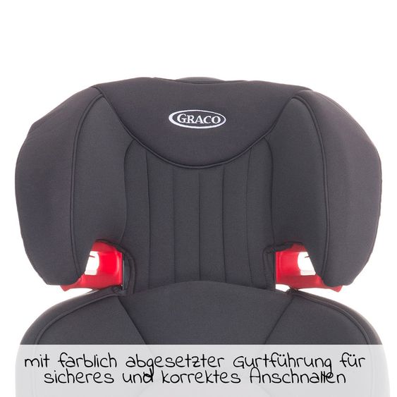 Graco Kindersitz Logico L - Gruppe 2/3 - ab 4 Jahre - 12 Jahre - (15-36 kg) - Midnight Grey