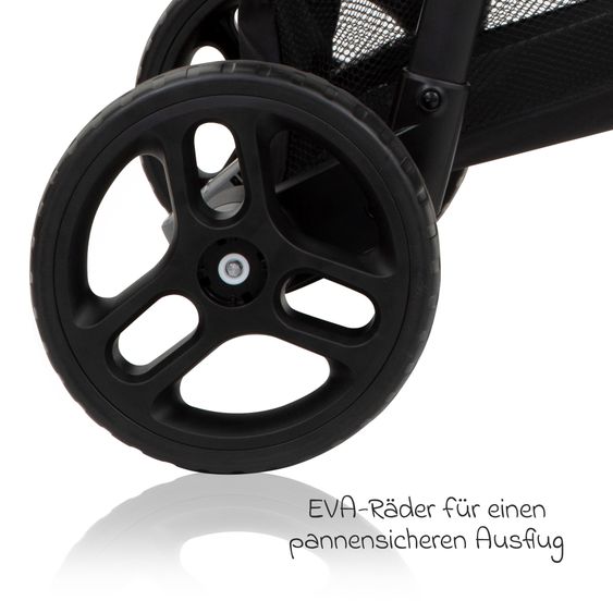 Graco Kombi-Kinderwagen & Buggy Transform bis 22 kg belastbar - mit zur Babywanne umbaubarer Sitzeinheit, Liegeposition inkl. Regenverdeck & Fußdecke - Slate