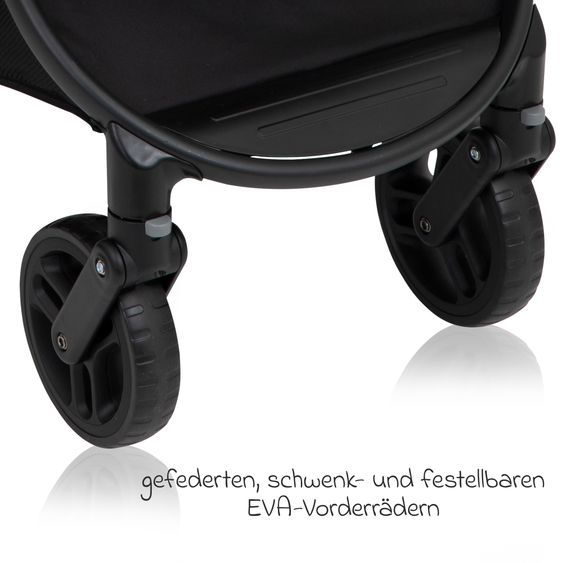 Graco Kombi-Kinderwagen & Buggy Transform bis 22 kg belastbar - mit zur Babywanne umbaubarer Sitzeinheit, Liegeposition inkl. Regenverdeck & Fußdecke - Slate