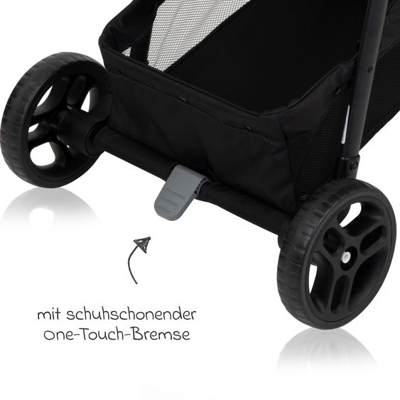 Graco Kombi-Kinderwagen & Buggy Transform bis 22 kg belastbar - mit zur Babywanne umbaubarer Sitzeinheit, Liegeposition inkl. Regenverdeck & Fußdecke - Slate